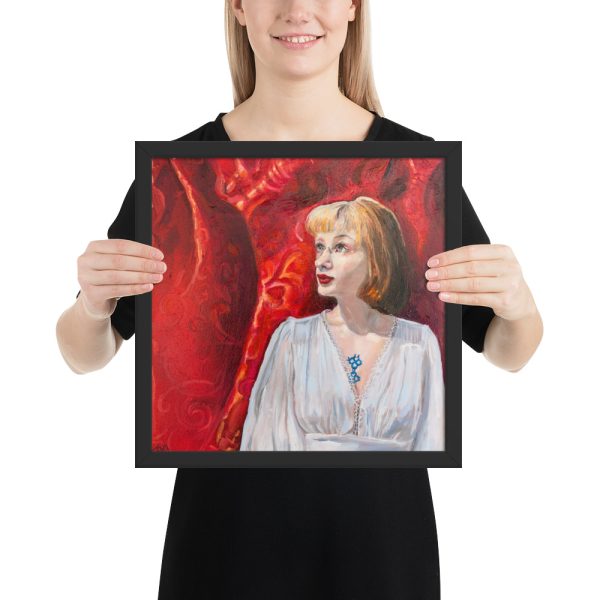 Kenzie En Rouge - Framed Poster Print - Image 4