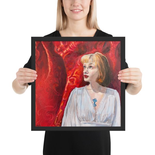 Kenzie En Rouge - Framed Poster Print - Image 3