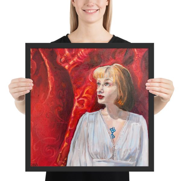 Kenzie En Rouge - Framed Poster Print - Image 2